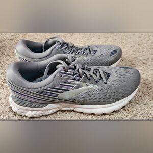 Brooks Charcoal and White Athletic Shoes.